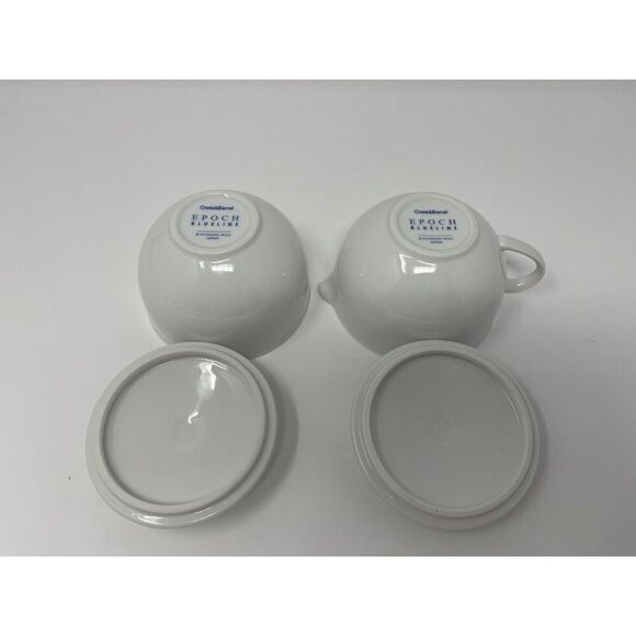 Crate & Barrel Epoch Blue Line Sugar Creamer Japan Kathleen Wills Discontinued - Picture 4 of 4